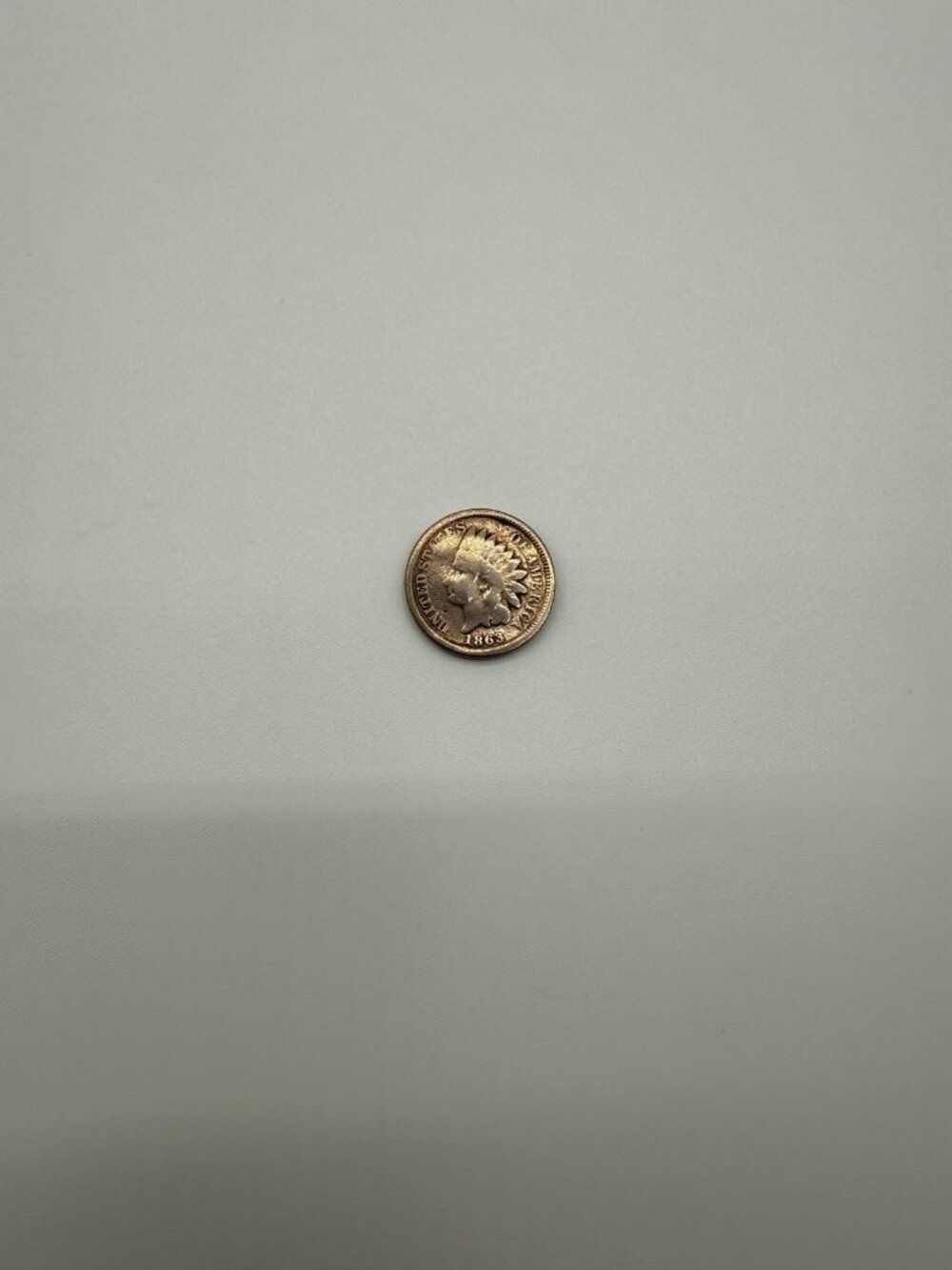 1863 Indian Head Cent 1C BN Small Cent US Coin Circulated Uncertified Civil War